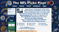 Desktop Screenshot of nflpickspage.com
